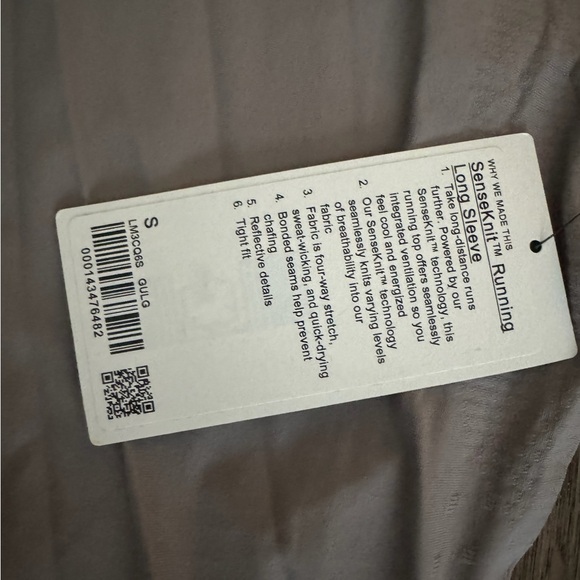 Sensekit running longsleeve men’s Small Nwt - Picture 3 of 5